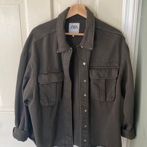 XS Grey Zara Shacket